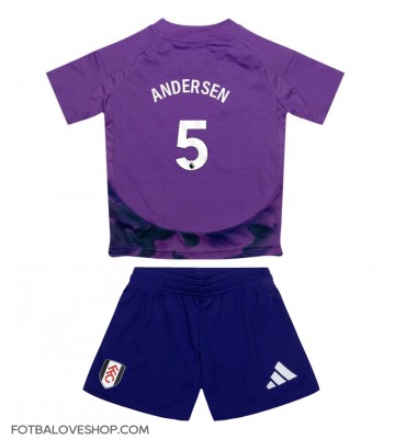 Fulham Joachim Andersen #5 Dětské Alternativní Dres 2024-25 Krátký Rukáv (+ trenýrky)